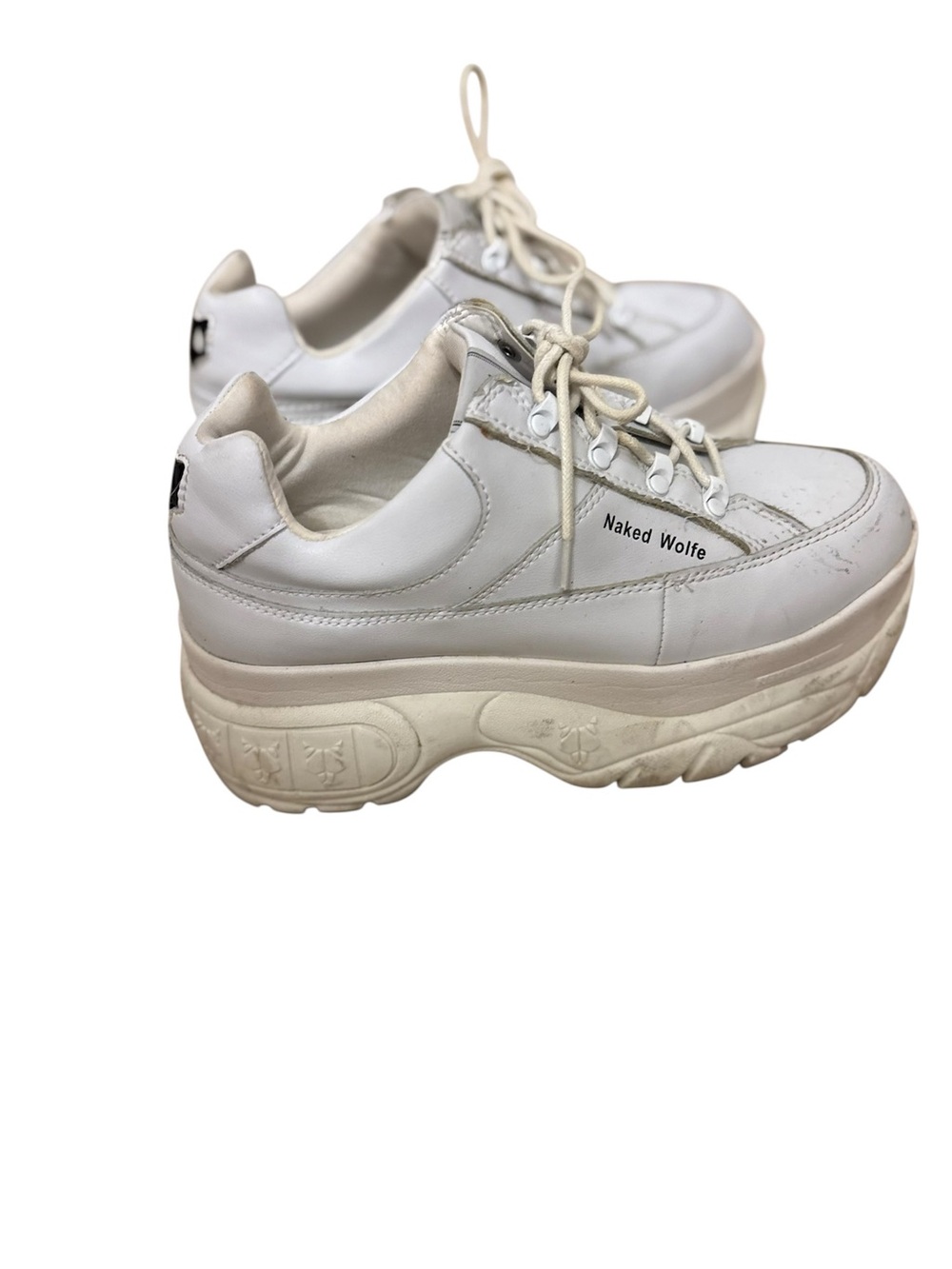 Naked Wolfe White Chunky Platform Sneakers 👟 - Picture 4 of 16